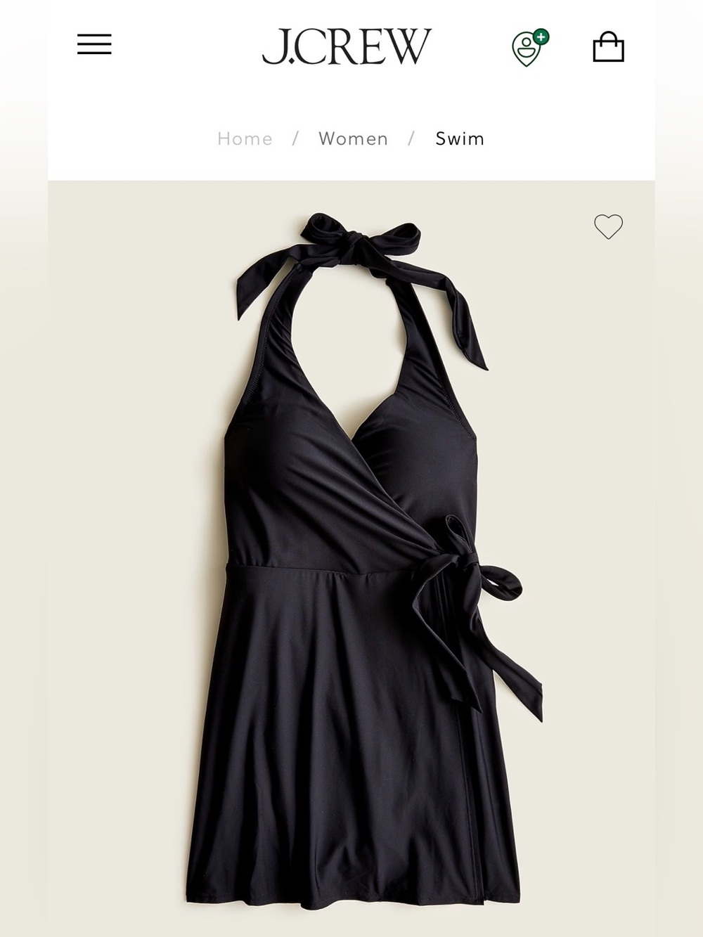 J crew halter wrap swim dress size 6 navy blue NWT